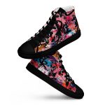 [Urban Pulse] Pink Vandal Women’s High Top Canvas Shoes